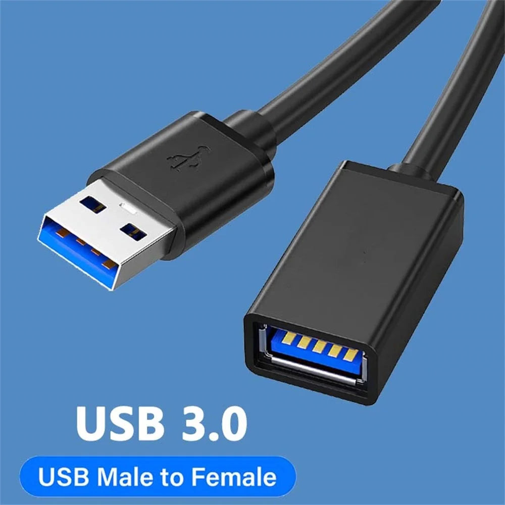 0.5/1/2/3/5M USB Extension Cable 3.0 Data Cord For PC Smart Laptop TV SSD USB Male to Female Computer Camera Printer Connector