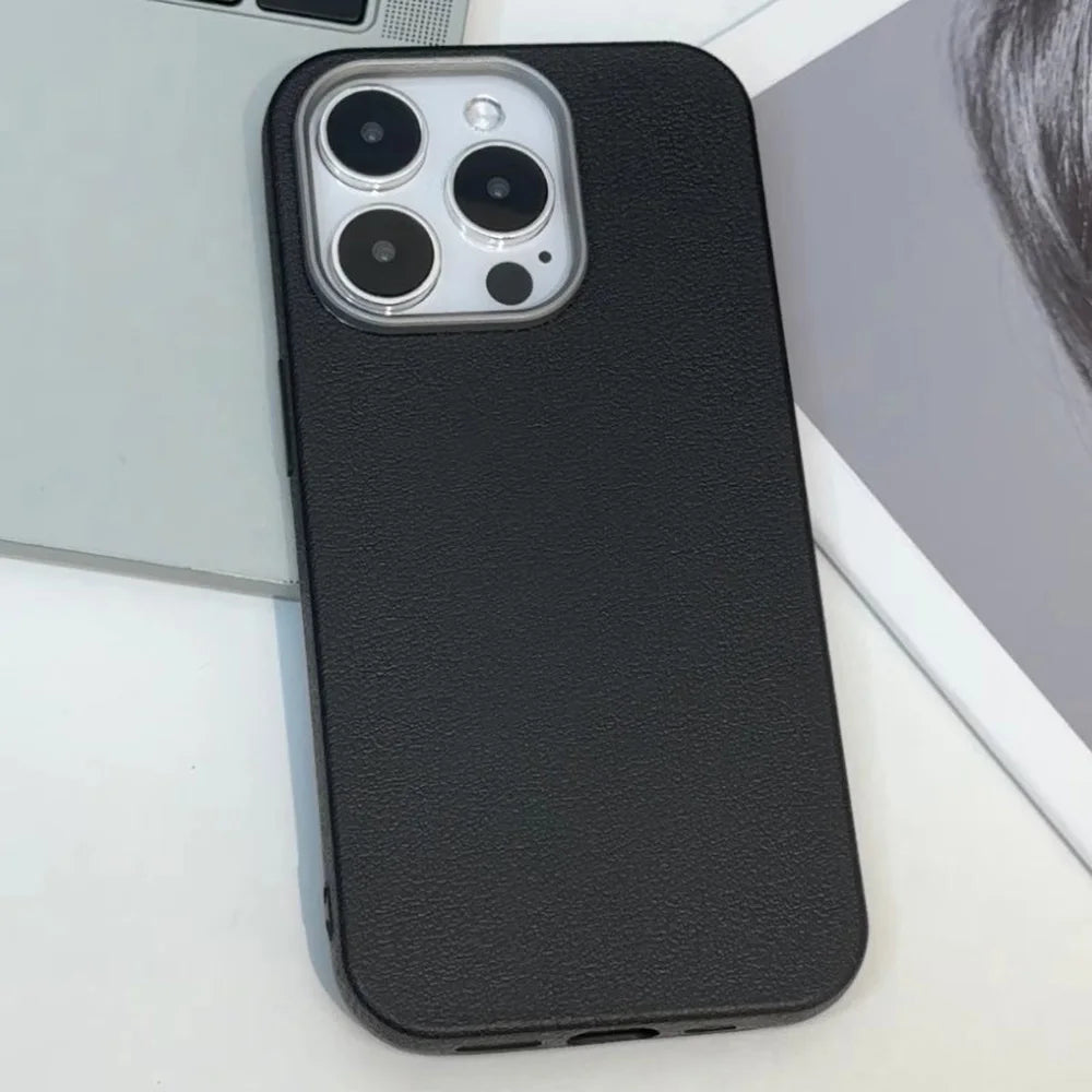 Magnetic Leather Phone Case – Shockproof